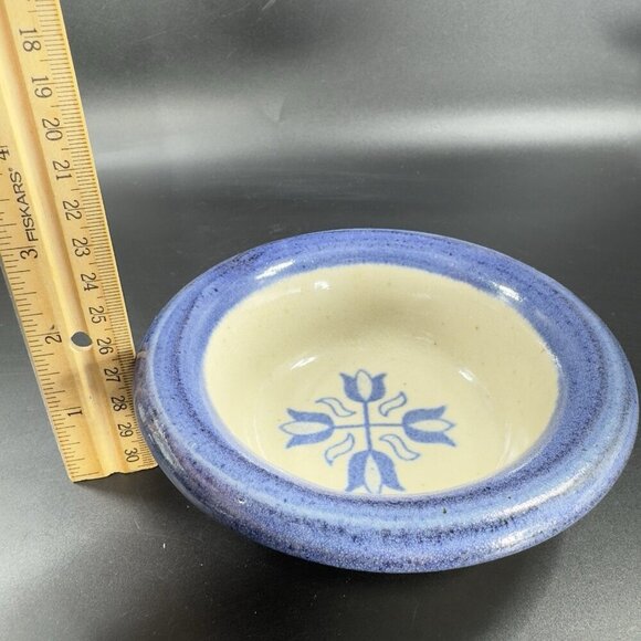 1996 Brinker Pots Pottery Snack Bowl Dish Stoneware Heavy Single Bowl Dish VTG - Picture 3 of 11
